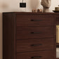 Mid-Century Modern Solid Wood Accent Cabinet with Glass Door Clearhalo 'Cabinets & Chests' 'cabinets_chests' 'furn' 'furn_cabinets_chests' 'Furniture' 'Living Room Furniture' 6852211