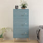 Contemporary Wooden Accent Cabinet with Knobs Doors and Straight Legs Blue 3 Clearhalo 'Cabinets & Chests' 'cabinets_chests' 'furn' 'furn_cabinets_chests' 'Furniture' 'Living Room Furniture' 6852220