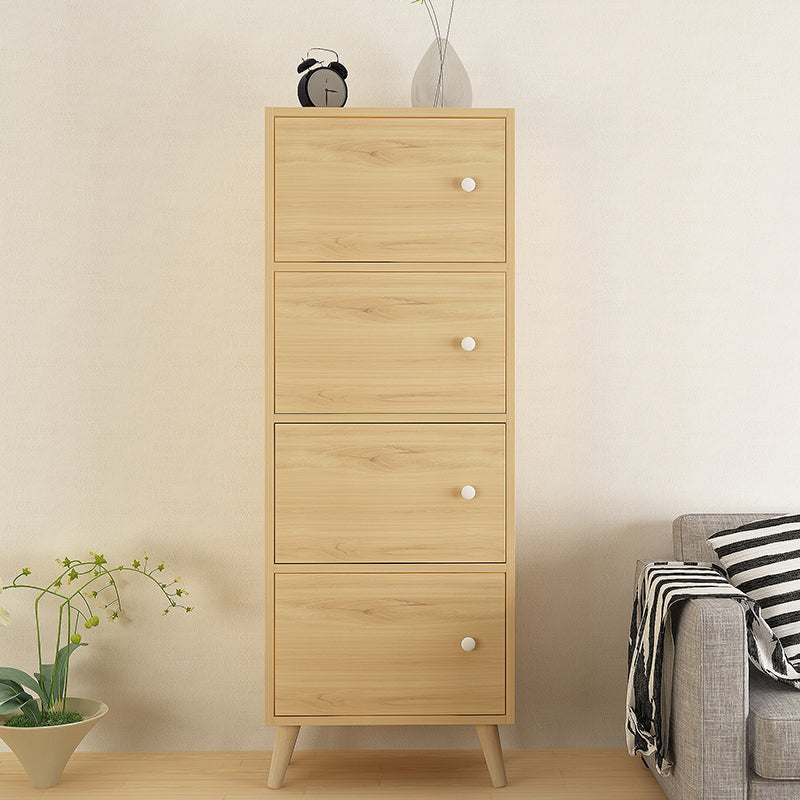 Contemporary Wooden Accent Cabinet with Knobs Doors and Straight Legs Natural 4 Clearhalo 'Cabinets & Chests' 'cabinets_chests' 'furn' 'furn_cabinets_chests' 'Furniture' 'Living Room Furniture' 6852234