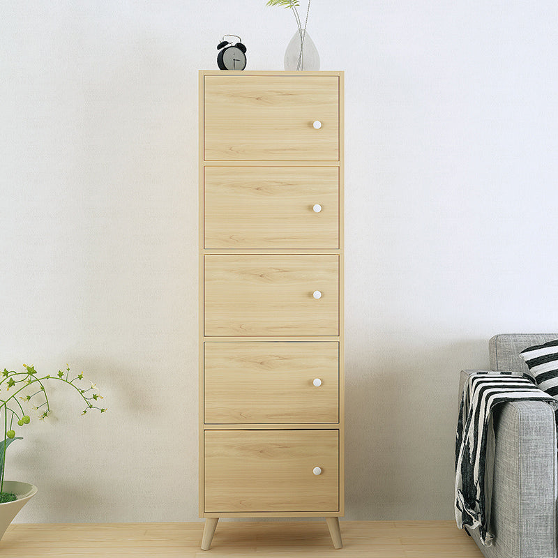 Contemporary Wooden Accent Cabinet with Knobs Doors and Straight Legs Natural 5 Clearhalo 'Cabinets & Chests' 'cabinets_chests' 'furn' 'furn_cabinets_chests' 'Furniture' 'Living Room Furniture' 6852240