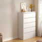 Contemporary White/Natural Chest with Wooden Drawers Rectangle Chest Clearhalo 'Cabinets & Chests' 'cabinets_chests' 'furn' 'furn_cabinets_chests' 'Furniture' 'Living Room Furniture' 6852251