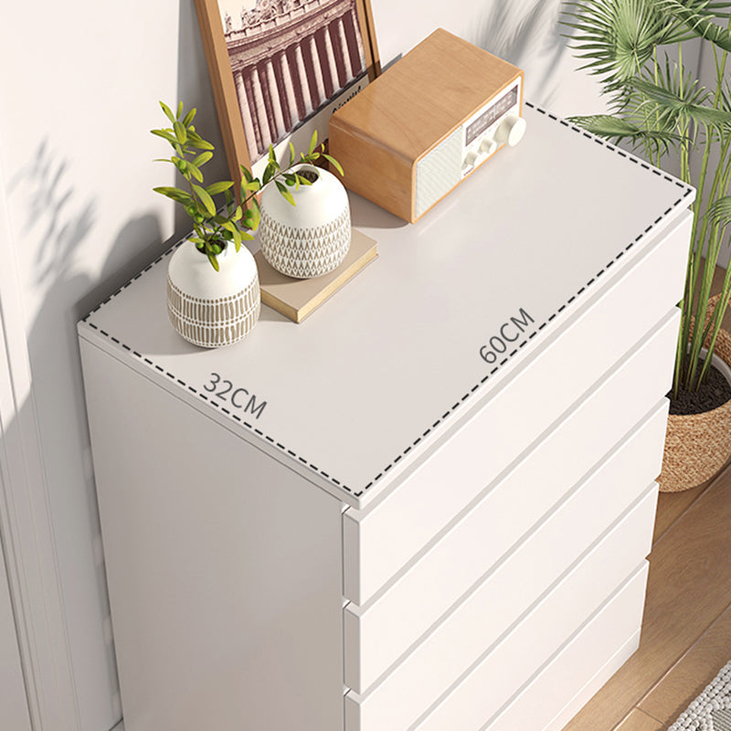 Contemporary White/Natural Chest with Wooden Drawers Rectangle Chest Clearhalo 'Cabinets & Chests' 'cabinets_chests' 'furn' 'furn_cabinets_chests' 'Furniture' 'Living Room Furniture' 6852258