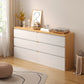 Contemporary White/Natural Chest with Wooden Drawers Rectangle Chest 24"L x 13"W x 25"H + 24"L x 13"W x 25"H Natural Clearhalo 'Cabinets & Chests' 'cabinets_chests' 'furn' 'furn_cabinets_chests' 'Furniture' 'Living Room Furniture' 6852267