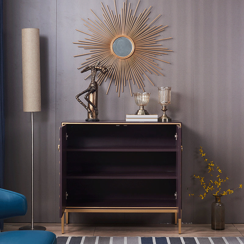 Industrial Accent Cabinet with Cup Pulls Doors and Straight Legs Clearhalo 'Cabinets & Chests' 'cabinets_chests' 'furn' 'furn_cabinets_chests' 'Furniture' 'Living Room Furniture' 6852281