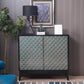Industrial Accent Cabinet with Cup Pulls Doors and Straight Legs Blue-Black Clearhalo 'Cabinets & Chests' 'cabinets_chests' 'furn' 'furn_cabinets_chests' 'Furniture' 'Living Room Furniture' 6852286
