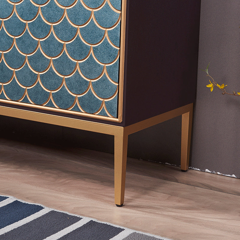 Industrial Accent Cabinet with Cup Pulls Doors and Straight Legs Clearhalo 'Cabinets & Chests' 'cabinets_chests' 'furn' 'furn_cabinets_chests' 'Furniture' 'Living Room Furniture' 6852289