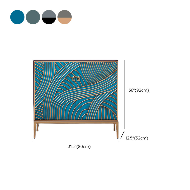 Industrial Accent Cabinet with Cup Pulls Doors and Straight Legs Clearhalo 'Cabinets & Chests' 'cabinets_chests' 'furn' 'furn_cabinets_chests' 'Furniture' 'Living Room Furniture' 6852294