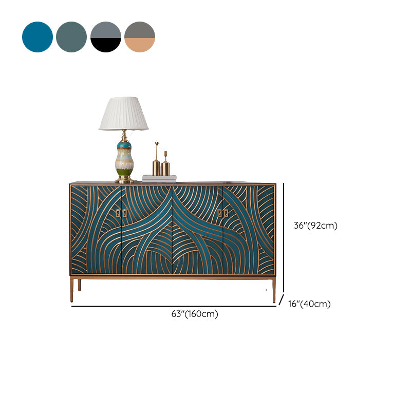 Industrial Accent Cabinet with Cup Pulls Doors and Straight Legs Clearhalo 'Cabinets & Chests' 'cabinets_chests' 'furn' 'furn_cabinets_chests' 'Furniture' 'Living Room Furniture' 6852297