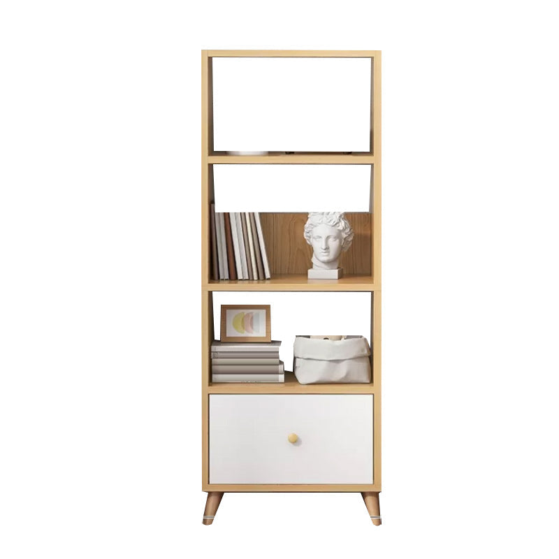 Contemporary Style Simple Wood Chest with Shelves for Living Room 20"L x 12"W x 59"H Natural Clearhalo 'Cabinets & Chests' 'cabinets_chests' 'furn' 'furn_cabinets_chests' 'Furniture' 'Living Room Furniture' 6852336