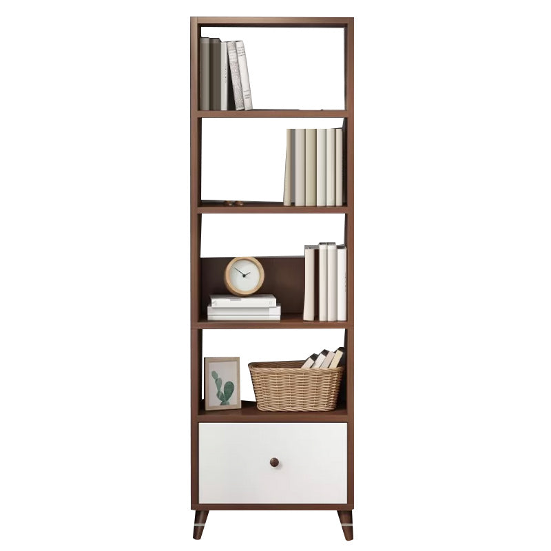 Contemporary Style Simple Wood Chest with Shelves for Living Room 19.7"L x 11.8"W x 70.9"H Brown Clearhalo 'Cabinets & Chests' 'cabinets_chests' 'furn' 'furn_cabinets_chests' 'Furniture' 'Living Room Furniture' 6852340