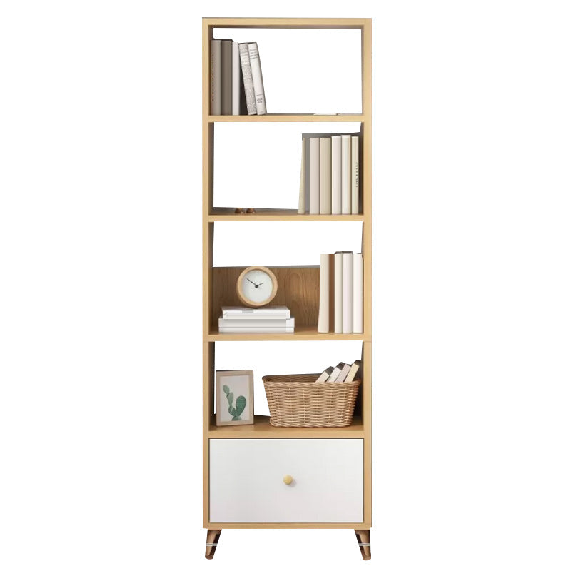 Contemporary Style Simple Wood Chest with Shelves for Living Room 19.7"L x 11.8"W x 70.9"H Natural Clearhalo 'Cabinets & Chests' 'cabinets_chests' 'furn' 'furn_cabinets_chests' 'Furniture' 'Living Room Furniture' 6852342