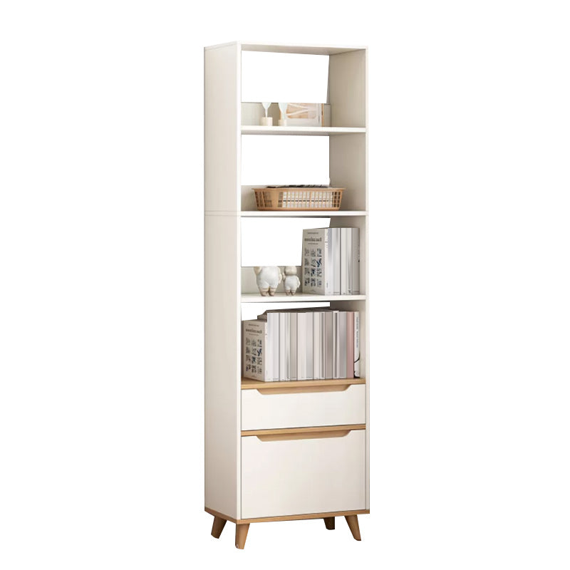 Contemporary Style Simple Wood Chest with Shelves for Living Room 15.7"L x 11.8"W x 70.9"H White Clearhalo 'Cabinets & Chests' 'cabinets_chests' 'furn' 'furn_cabinets_chests' 'Furniture' 'Living Room Furniture' 6852349