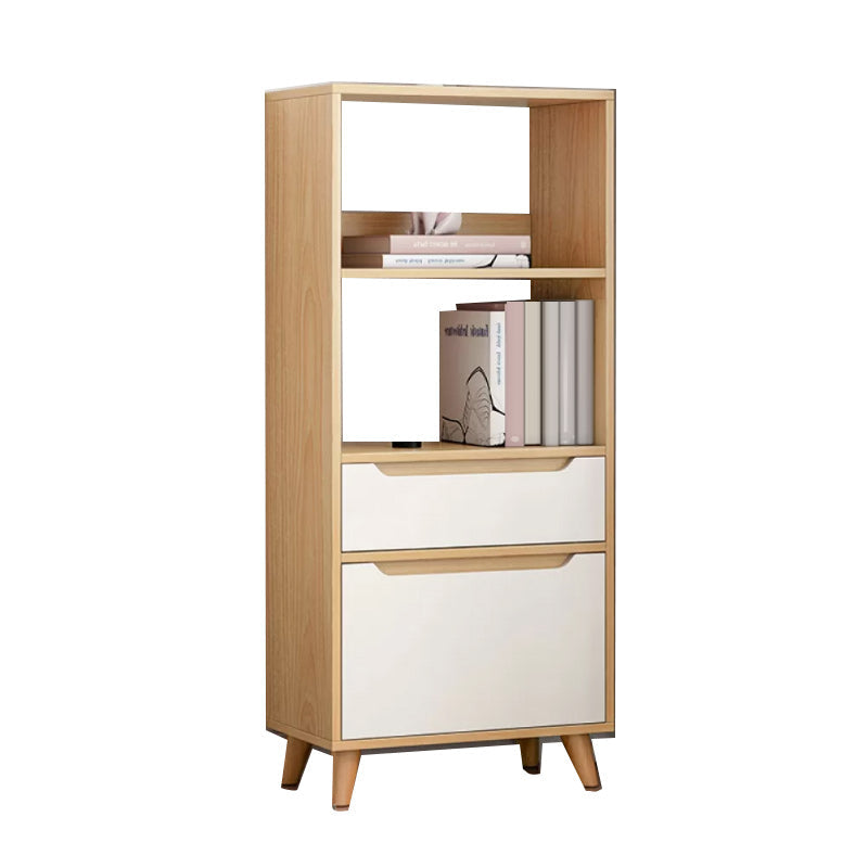 Contemporary Style Simple Wood Chest with Shelves for Living Room 15.7"L x 11.8"W x 47.2"H Natural Clearhalo 'Cabinets & Chests' 'cabinets_chests' 'furn' 'furn_cabinets_chests' 'Furniture' 'Living Room Furniture' 6852354