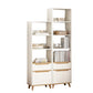 Contemporary Style Simple Wood Chest with Shelves for Living Room 16"L x 12"W x 71"H + 16"L x 12"W x 59"H White Clearhalo 'Cabinets & Chests' 'cabinets_chests' 'furn' 'furn_cabinets_chests' 'Furniture' 'Living Room Furniture' 6852360
