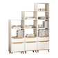 Contemporary Style Simple Wood Chest with Shelves for Living Room 16"L x 12"W x 71"H + 16"L x 12"W x 59"H + 16"L x 12"W x 47"H White Clearhalo 'Cabinets & Chests' 'cabinets_chests' 'furn' 'furn_cabinets_chests' 'Furniture' 'Living Room Furniture' 6852362