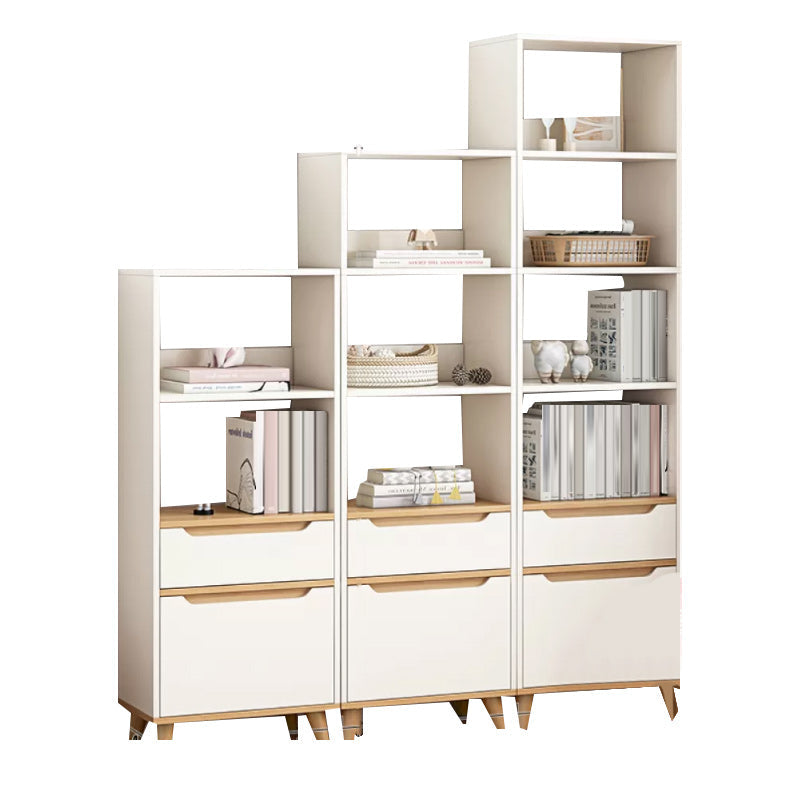 Contemporary Style Simple Wood Chest with Shelves for Living Room 16"L x 12"W x 71"H + 16"L x 12"W x 59"H + 16"L x 12"W x 47"H White Clearhalo 'Cabinets & Chests' 'cabinets_chests' 'furn' 'furn_cabinets_chests' 'Furniture' 'Living Room Furniture' 6852362