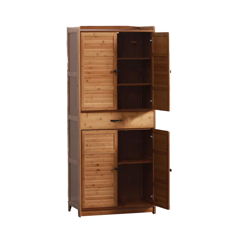 Industrial Rectangle Cabinet Knobs Storage Cabinet with Doors 1 Brown Clearhalo 'Cabinets & Chests' 'cabinets_chests' 'furn' 'furn_cabinets_chests' 'Furniture' 'Living Room Furniture' 6852380