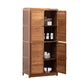 Industrial Rectangle Cabinet Knobs Storage Cabinet with Doors Drawer Not Included Brown Clearhalo 'Cabinets & Chests' 'cabinets_chests' 'furn' 'furn_cabinets_chests' 'Furniture' 'Living Room Furniture' 6852384