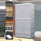 Matte Finish Plastic Storage Cabinet Modern Hinged Door Cabinet