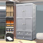 Matte Finish Plastic Storage Cabinet Modern Hinged Door Cabinet