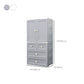 Matte Finish Plastic Storage Cabinet Modern Hinged Door Cabinet