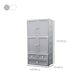 Matte Finish Plastic Storage Cabinet Modern Hinged Door Cabinet