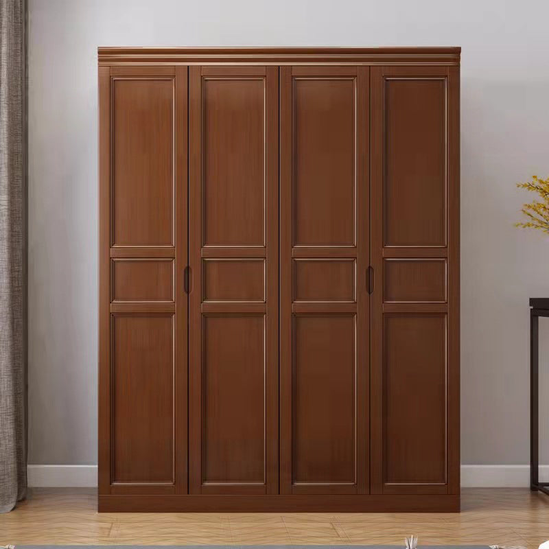 Matte Finish Cabinet for Bedroom Traditional Rubberwood Storage Cabinet Walnut 4 Clearhalo 'Armoires & Wardrobes' 'armoires_wardrobes' 'Bedroom Furniture' 'furn' 'furn_armoires_wardrobes' 'Furniture' 6852527