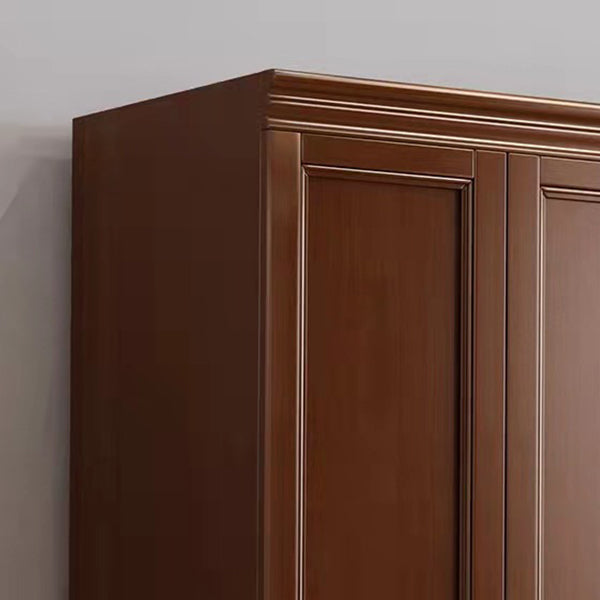 Matte Finish Cabinet for Bedroom Traditional Rubberwood Storage Cabinet Clearhalo 'Armoires & Wardrobes' 'armoires_wardrobes' 'Bedroom Furniture' 'furn' 'furn_armoires_wardrobes' 'Furniture' 6852531