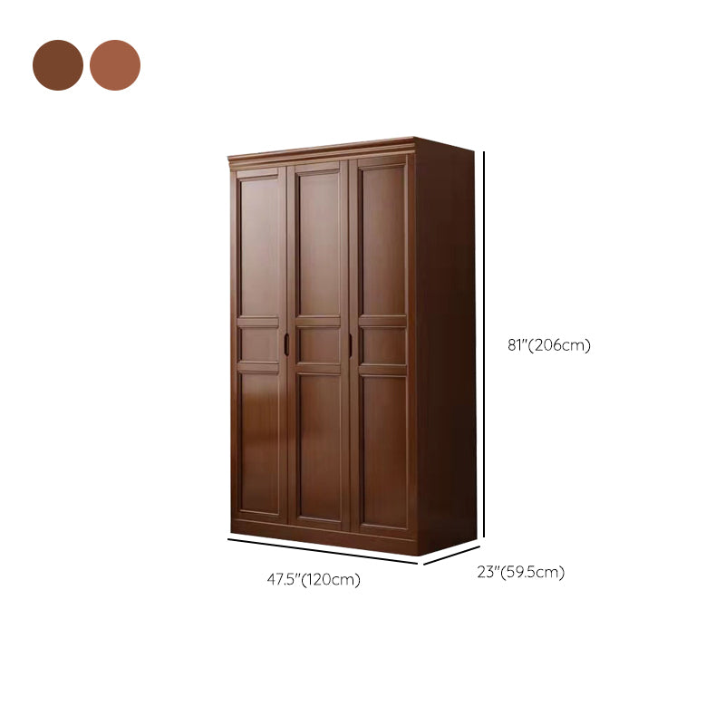 Matte Finish Cabinet for Bedroom Traditional Rubberwood Storage Cabinet Clearhalo 'Armoires & Wardrobes' 'armoires_wardrobes' 'Bedroom Furniture' 'furn' 'furn_armoires_wardrobes' 'Furniture' 6852535