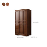 Matte Finish Cabinet for Bedroom Traditional Rubberwood Storage Cabinet Clearhalo 'Armoires & Wardrobes' 'armoires_wardrobes' 'Bedroom Furniture' 'furn' 'furn_armoires_wardrobes' 'Furniture' 6852535