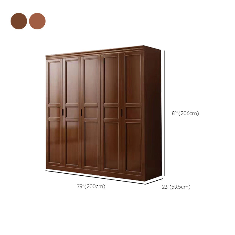 Matte Finish Cabinet for Bedroom Traditional Rubberwood Storage Cabinet Clearhalo 'Armoires & Wardrobes' 'armoires_wardrobes' 'Bedroom Furniture' 'furn' 'furn_armoires_wardrobes' 'Furniture' 6852537