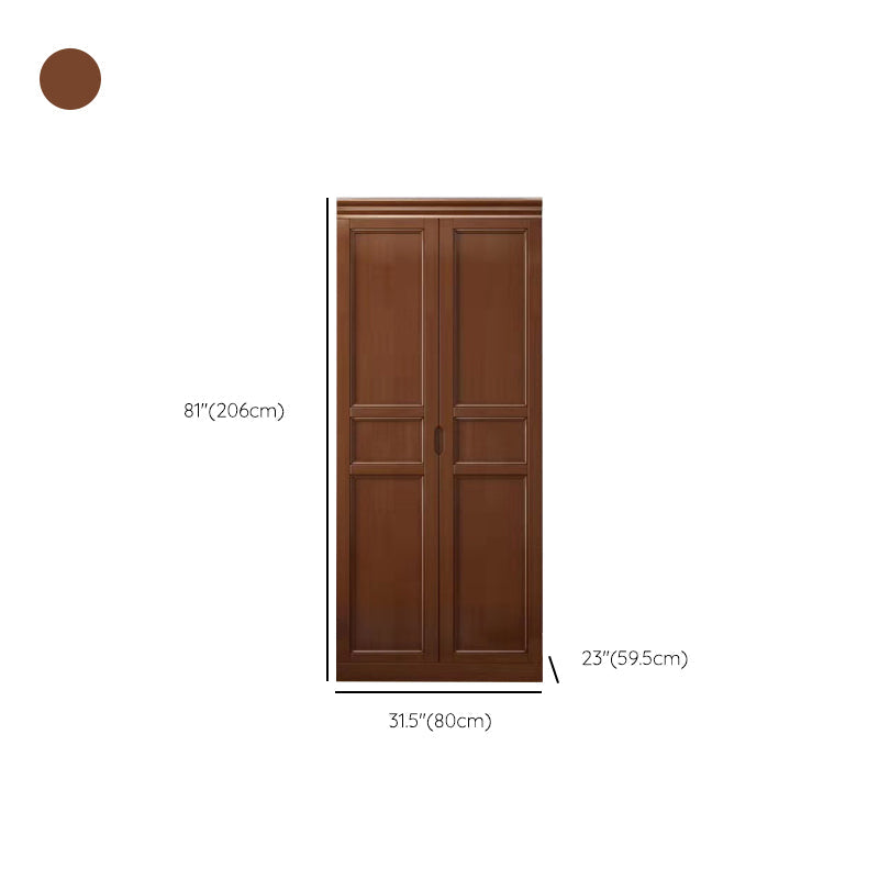 Matte Finish Cabinet for Bedroom Traditional Rubberwood Storage Cabinet Clearhalo 'Armoires & Wardrobes' 'armoires_wardrobes' 'Bedroom Furniture' 'furn' 'furn_armoires_wardrobes' 'Furniture' 6852538