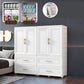 White Plastic Contemporary Storage Cabinet Interior Cabinet for Bedroom