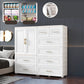 White Plastic Contemporary Storage Cabinet Interior Cabinet for Bedroom