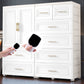 White Plastic Contemporary Storage Cabinet Interior Cabinet for Bedroom