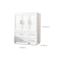 White Plastic Contemporary Storage Cabinet Interior Cabinet for Bedroom