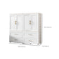 White Plastic Contemporary Storage Cabinet Interior Cabinet for Bedroom