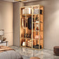 Metal Storage Cabinet with Glass Doors Contemporary Hinged Door Cabinet Clearhalo 'Armoires & Wardrobes' 'armoires_wardrobes' 'Bedroom Furniture' 'furn' 'furn_armoires_wardrobes' 'Furniture' 6852562