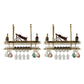 Stainless Steel Wine Holder Rack Modern Style Hanging Wine Rack Holder 39"L x 12"W x 13"H 2 Piece Set Clearhalo 'furn' 'furn_wine_racks' 'Furniture' 'Kitchen & Dining Furniture' 'Wine Racks' 'wine_racks' 6852640