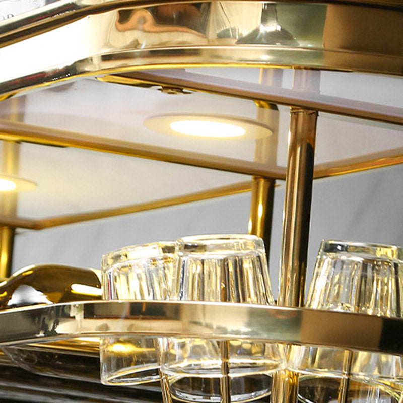 Stainless Steel Wine Holder Rack Modern Style Hanging Wine Rack Holder Clearhalo 'furn' 'furn_wine_racks' 'Furniture' 'Kitchen & Dining Furniture' 'Wine Racks' 'wine_racks' 6852643