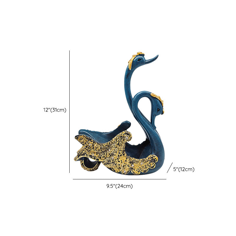 Glam Glam Tabetop Wine Bottle Hreder Resin Resin Bouteille en bleu