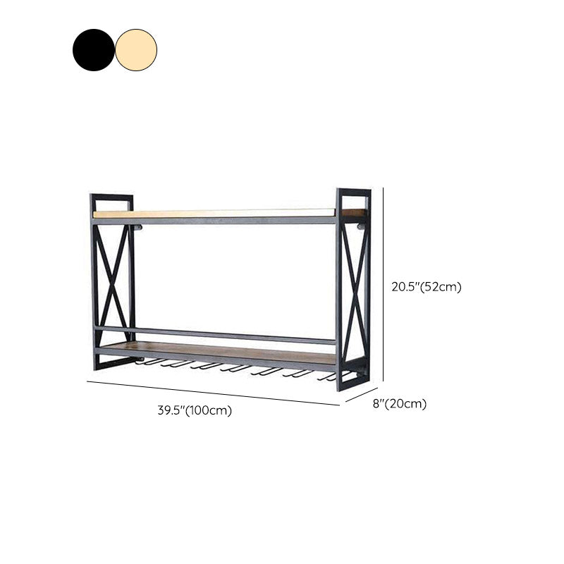 Stalen wijnrek Moderne wandrek
