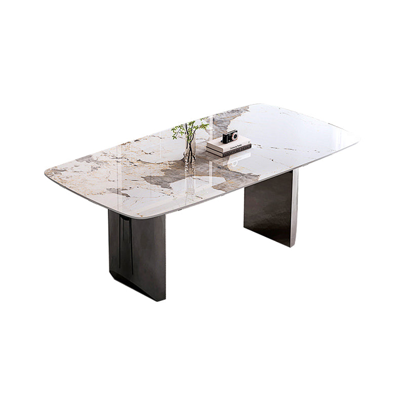 Table à manger rectangulaire Table à manger en pierre frittée pour cuisine
