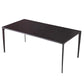 Table de salle à manger de style simplicité Table de salle à manger rectangulaire en pierre en noir