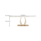 Glam Style Dinner Table Stone Rectangle Dining Room Table in White Clearhalo 'Dining Tables & Seating' 'Dining Tables' 'dining_table' 'furn' 'furn_dining_table' 'Furniture' 'Kitchen & Dining Furniture' 6852989
