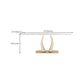 Glam Style Dinner Table Stone Rectangle Dining Room Table in White Clearhalo 'Dining Tables & Seating' 'Dining Tables' 'dining_table' 'furn' 'furn_dining_table' 'Furniture' 'Kitchen & Dining Furniture' 6852991