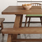 Simplicity Style Dinette Table Solid Wood Rectangle Dinner Table in Brown