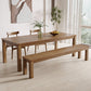 Simplicity Dinette Table Solid Wood Rectangle Dinner Table in Brown 63"L x 31.5"W x 29.5"H Without Chairs Clearhalo 'Dining Tables & Seating' 'Dining Tables' 'dining_table' 'furn' 'furn_dining_table' 'Furniture' 'Kitchen & Dining Furniture' 6853035