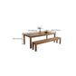 Simplicity Dinette Table Solid Wood Rectangle Dinner Table in Brown Clearhalo 'Dining Tables & Seating' 'Dining Tables' 'dining_table' 'furn' 'furn_dining_table' 'Furniture' 'Kitchen & Dining Furniture' 6853049