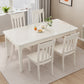 Table de salle à manger de Style simple, Table de dîner rectangulaire en bois massif pour la cuisine